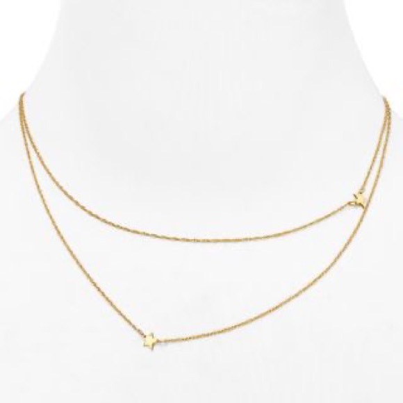 Jennifer Zeuner Gold Jewelry Star Double Necklace - Picture 7 of 8